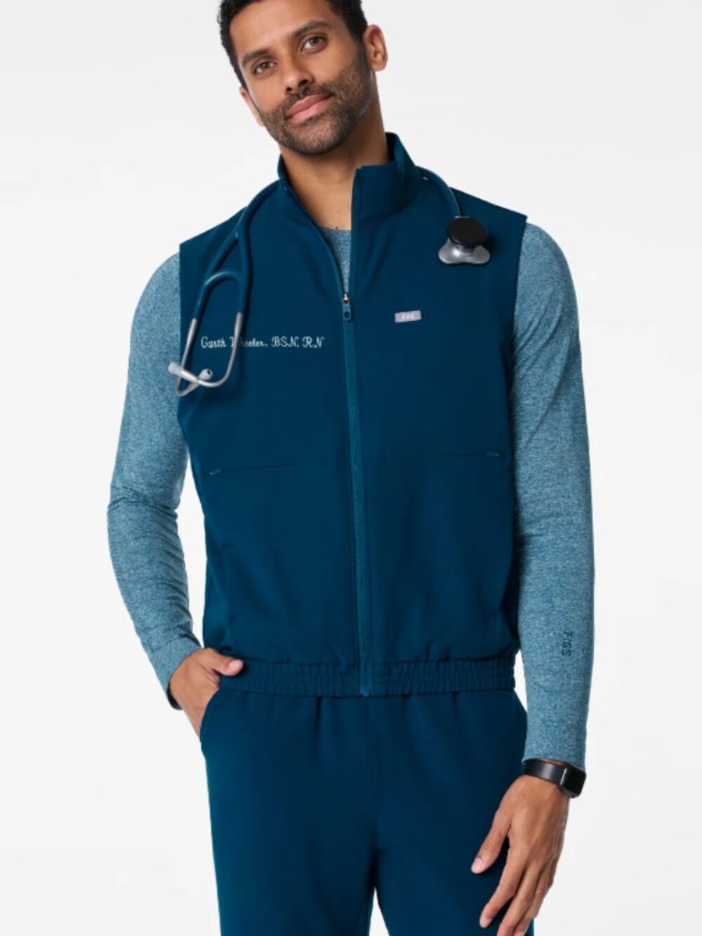 FIGS Cobaki Scrub Vest - Deep Reef (BRAND NEW) (Limited Color)